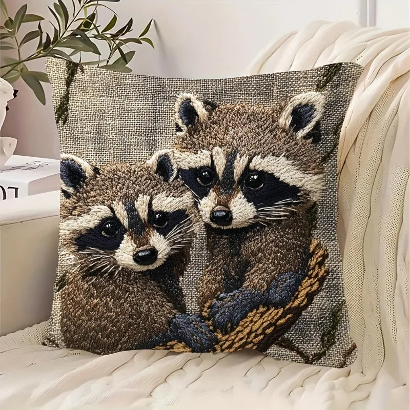 Raco Throw Cushion Cover | Cozy Vintage Design, Durable Fabric 0