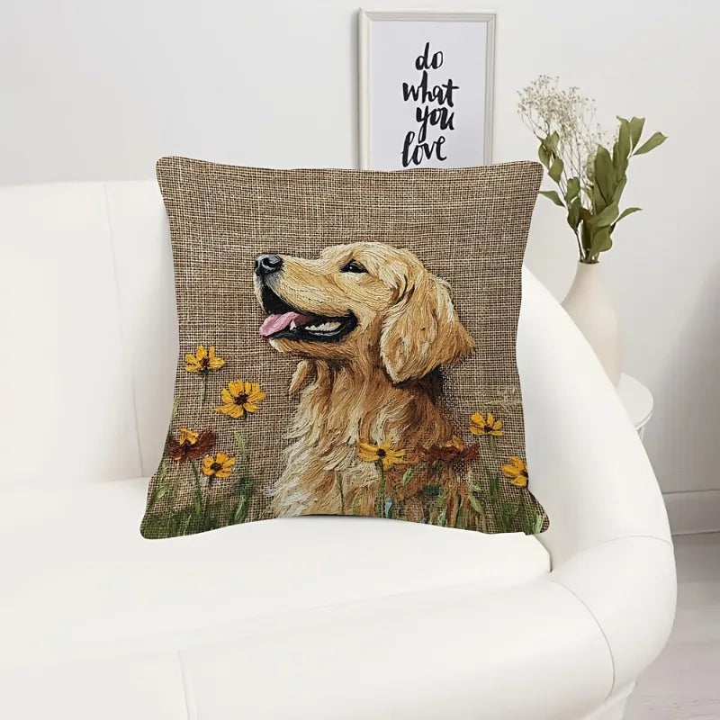 Rover Floral Couch Cushion Covers | Cozy Zipper Design, High-Quality Fabric 2