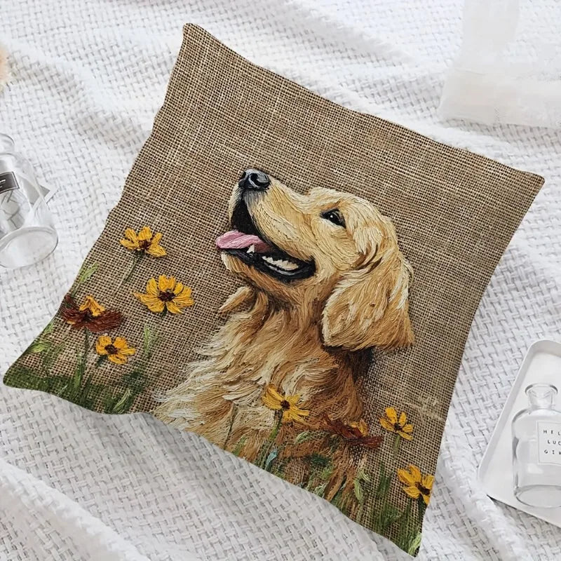 Rover Floral Couch Cushion Covers | Cozy Zipper Design, High-Quality Fabric 3