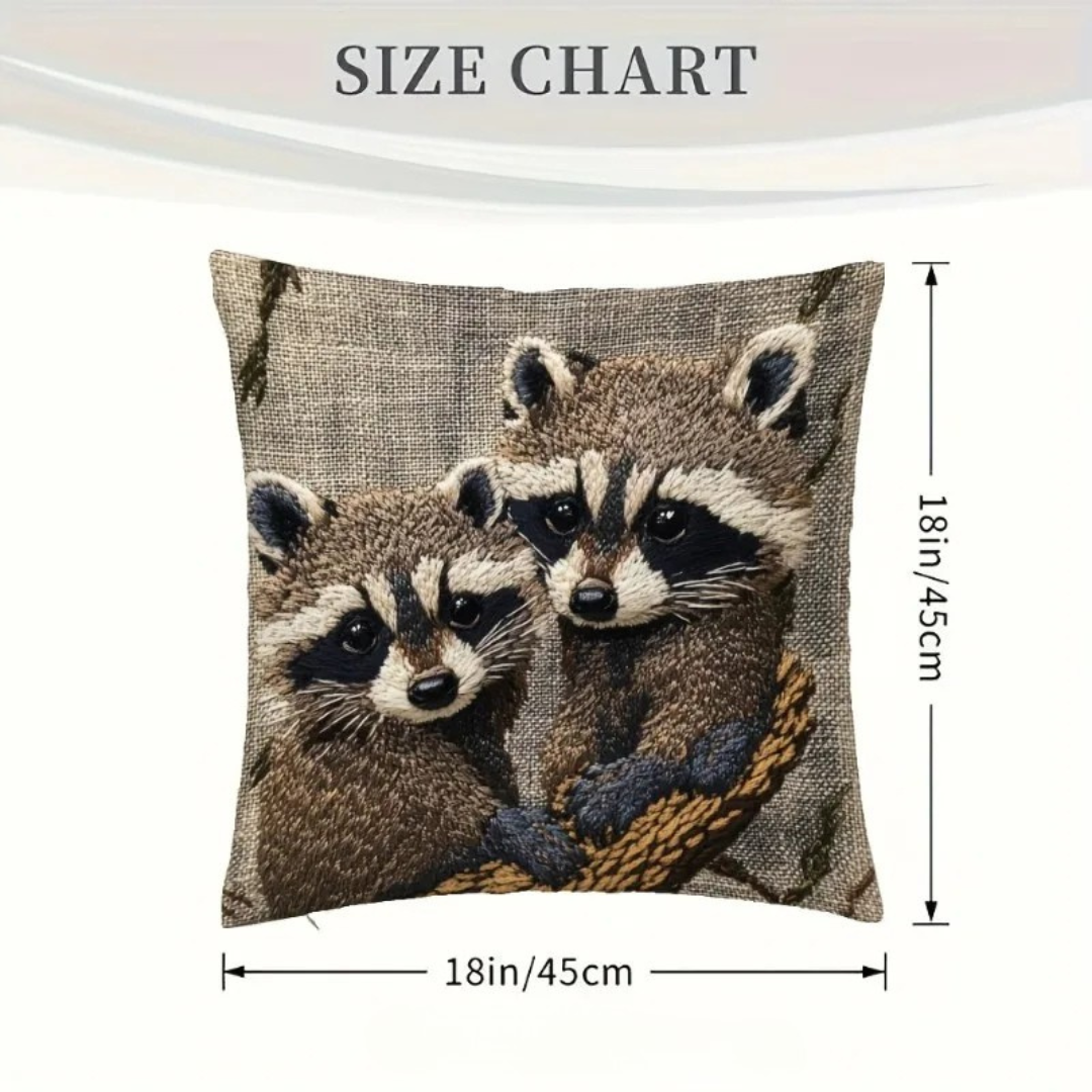 Raco Throw Pillow | Cozy Vintage Design, Durable Fabric