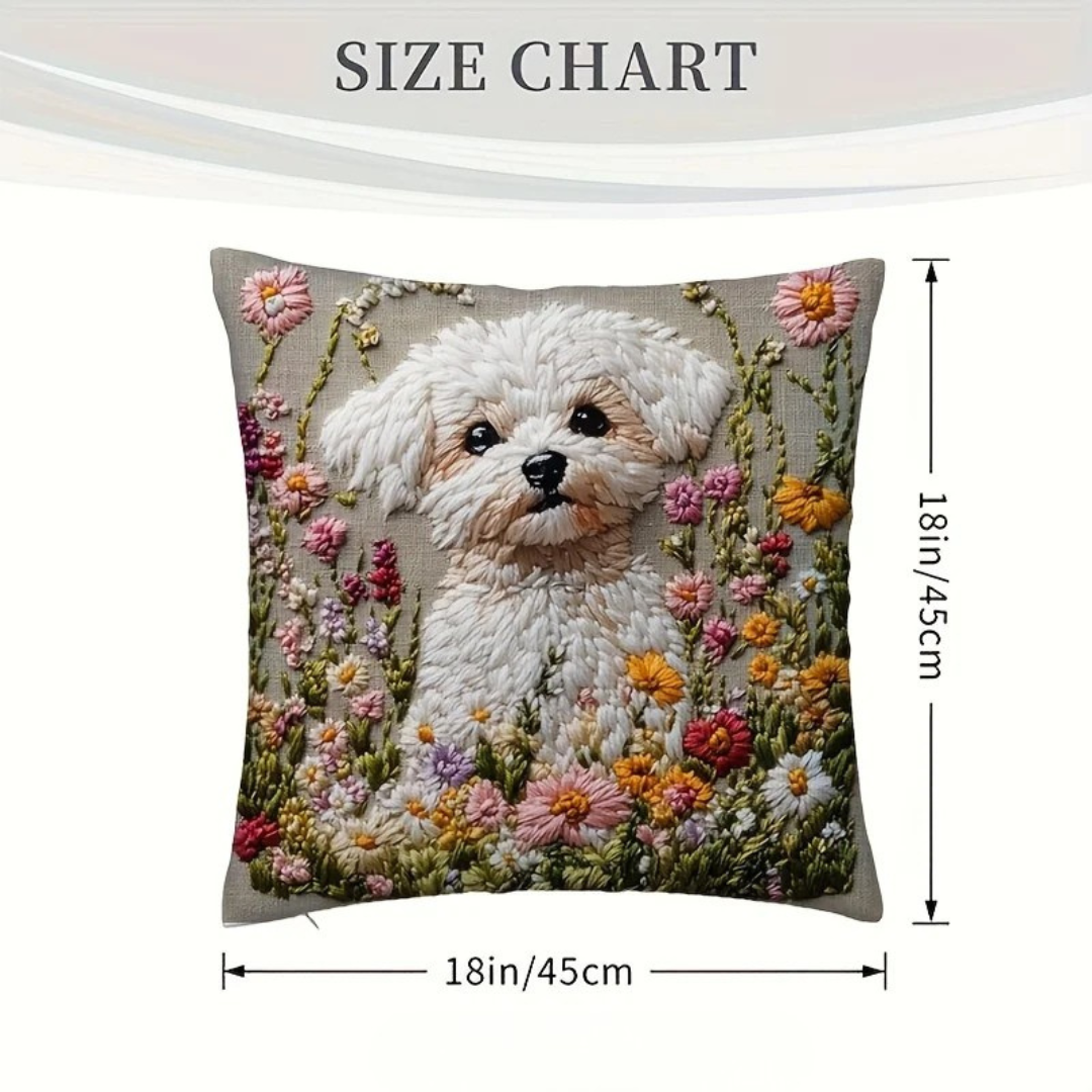 Maltipoo Pillow | Soft Fabric, Cozy Home Decor