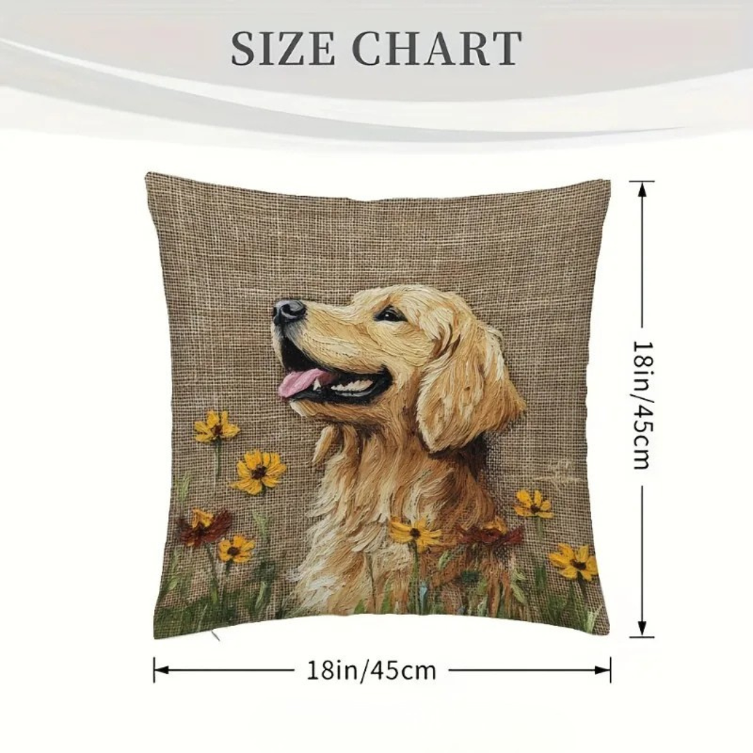 Rover Floral Pillow | Cozy Zipper Design, High-Quality Fabric
