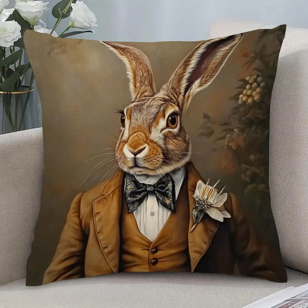 Vera Rabbit Pillow Cover | Double-Sided Plush, Machine Washable 0