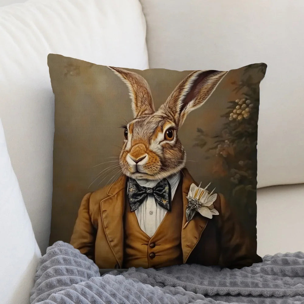 Vera Rabbit Pillow Cover | Double-Sided Plush, Machine Washable 1