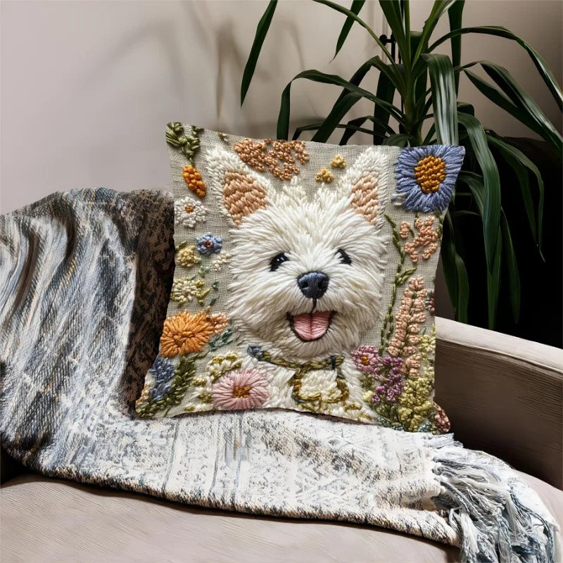 Winston Dog Cushion Cover | Cozy Zipper Design, Machine Washable 1