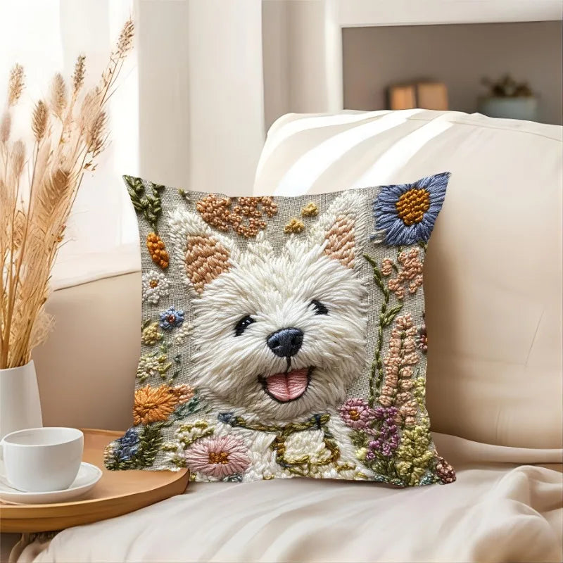 Winston Dog Cushion Cover | Cozy Zipper Design, Machine Washable 2